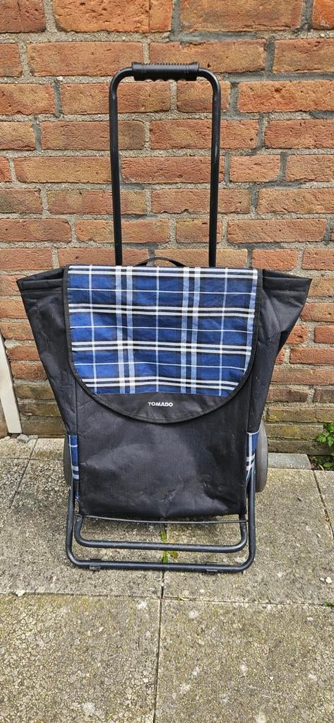 Boodschap karretje trolley, Caravans en Kamperen, Ophalen of Verzenden, Zo goed als nieuw, Campingstoel