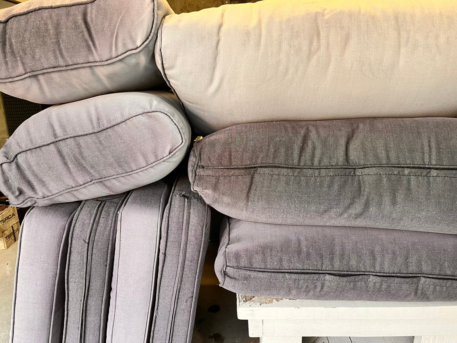 Tuinkussens voor loungeset, Ophalen, Gebruikt