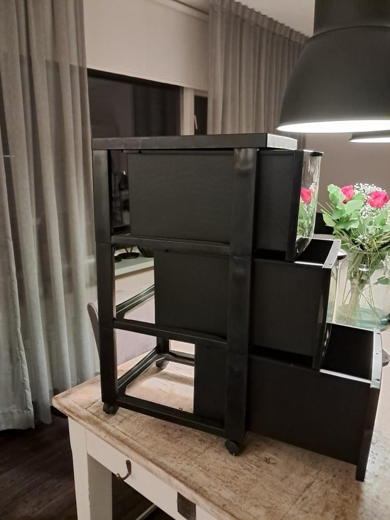 2x Opbergkast met  3 lades, Huis en Inrichting, Kasten | Ladekasten, Ophalen, Nieuw, 3 of 4 laden, Minder dan 100 cm