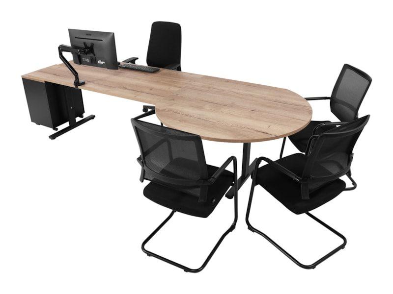 Directie bureau | Manager bureau | Bureau met vergaderstuk, Huis en Inrichting, Bureaus, Ophalen of Verzenden, In hoogte verstelbaar
