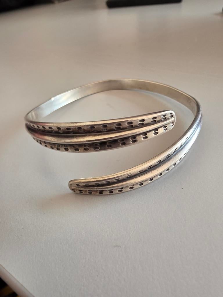 Scandinavisch design armband David Andersen 925 sterling, Sieraden, Tassen en Uiterlijk, Ophalen of Verzenden, 17 tot 18, Dame