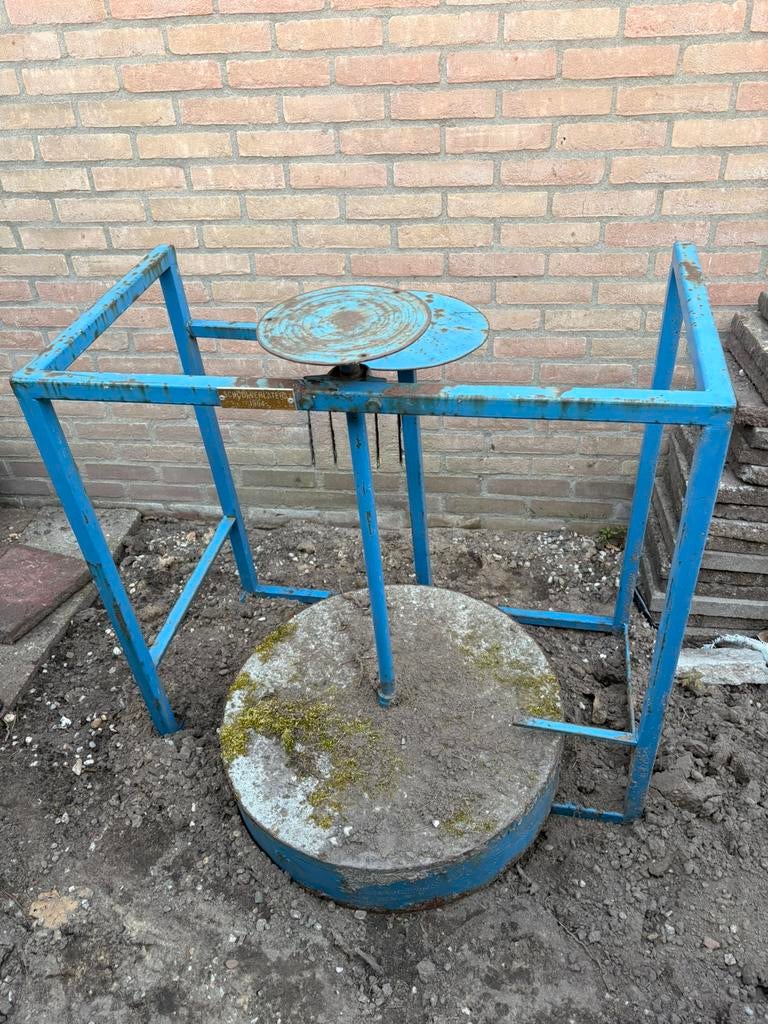 Oude zware pottenbakkersschijf / schopschijf / draaischijf, Hobby en Vrije tijd, Pottenbakken, Ophalen of Verzenden, Gebruikt