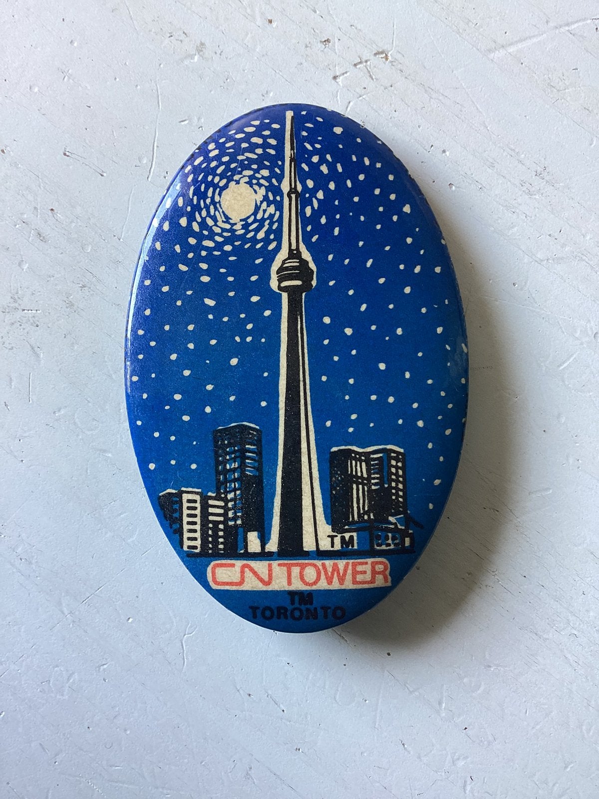 Button CN Tower Toronto Canada, Verzenden, Zo goed als nieuw, Stad of Land, Button