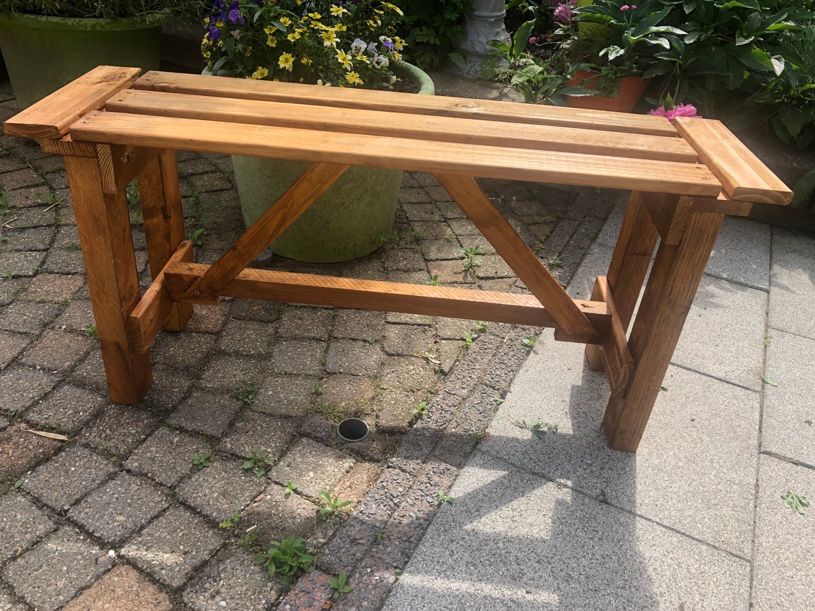 Tuinbank lengte 1 meter, Tuin en Terras, Tuinbanken, Ophalen, Nieuw, Hout