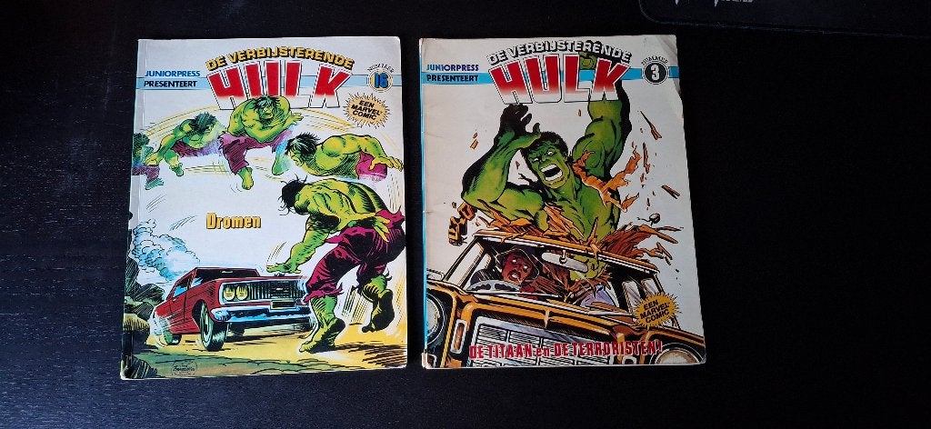 De verbijsterende Hulk albums #3, 16, Meerdere comics, Ophalen of Verzenden, Gelezen, Europa