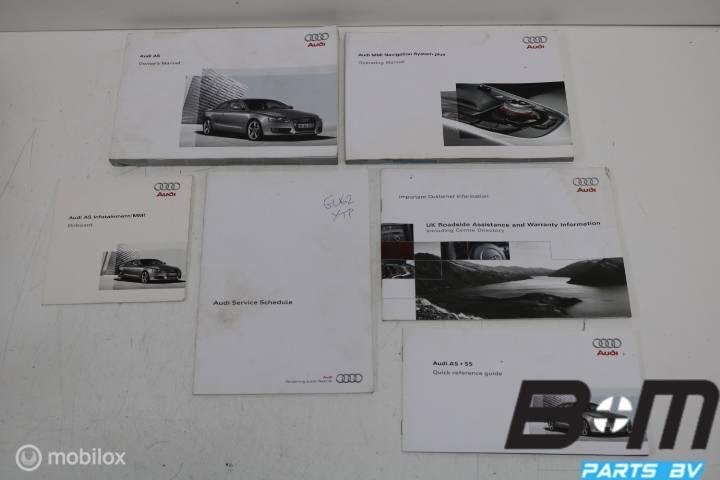 Handleidingen met serviceplan Engels Audi A5 8T, Gebruikt