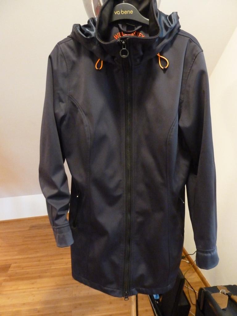 Wellenstein Airlight wind- + regenjas, shell coat + capuchon, Maat 38/40 (M), Wellenstein, Verzenden, Zwart