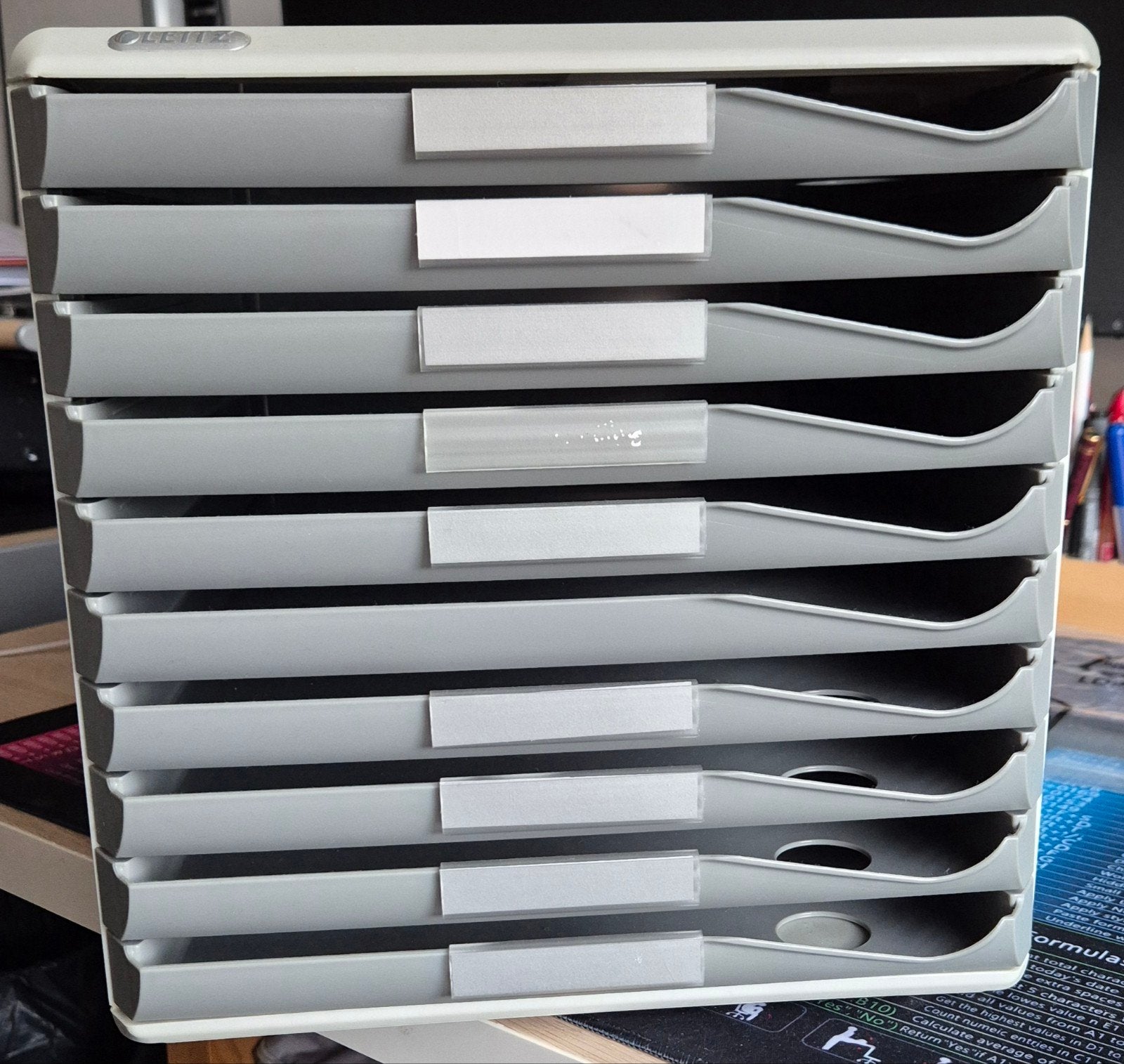 Leitz ladeblokken (2 stuks) voor kantoor of thuis, Ophalen, Minder dan 50 cm, Gebruikt, Minder dan 100 cm