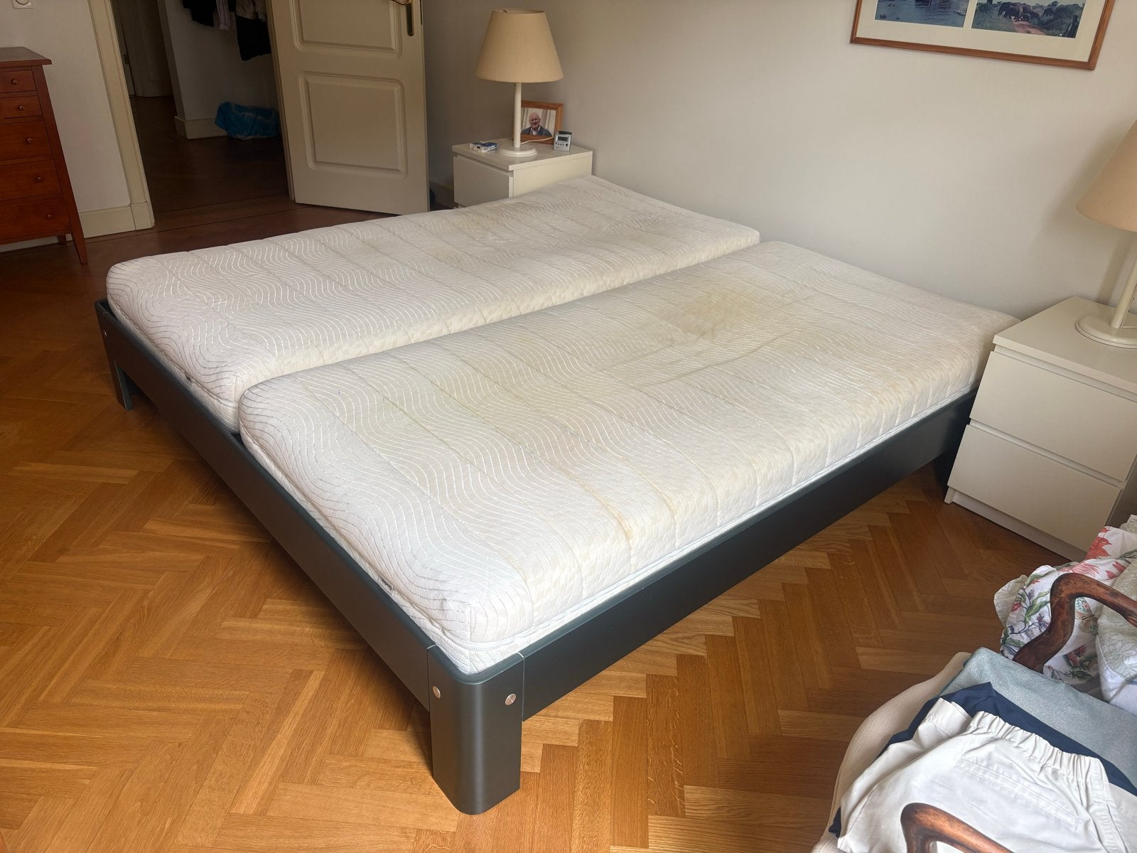 Auping Maestro Matrassen 2x90x210 - Firm & Medium, Ophalen, Gebruikt, 90 cm, 210 cm