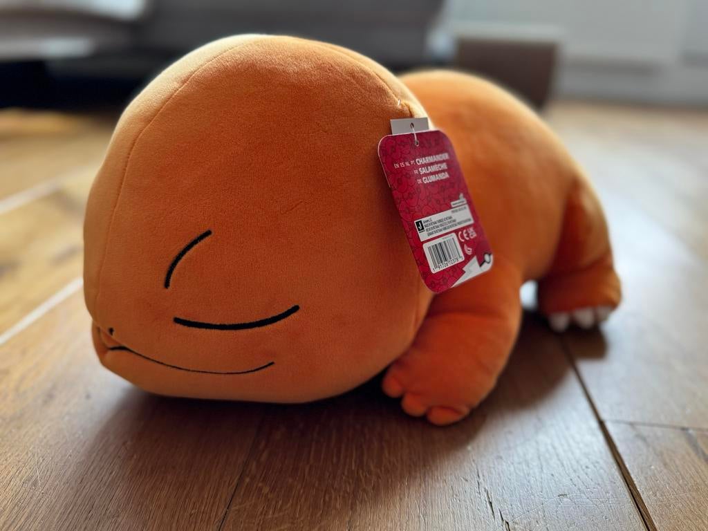 Charmander XL knuffel - Nieuw met prijskaartje, Oranje, Verzenden, Overige typen, Nieuw