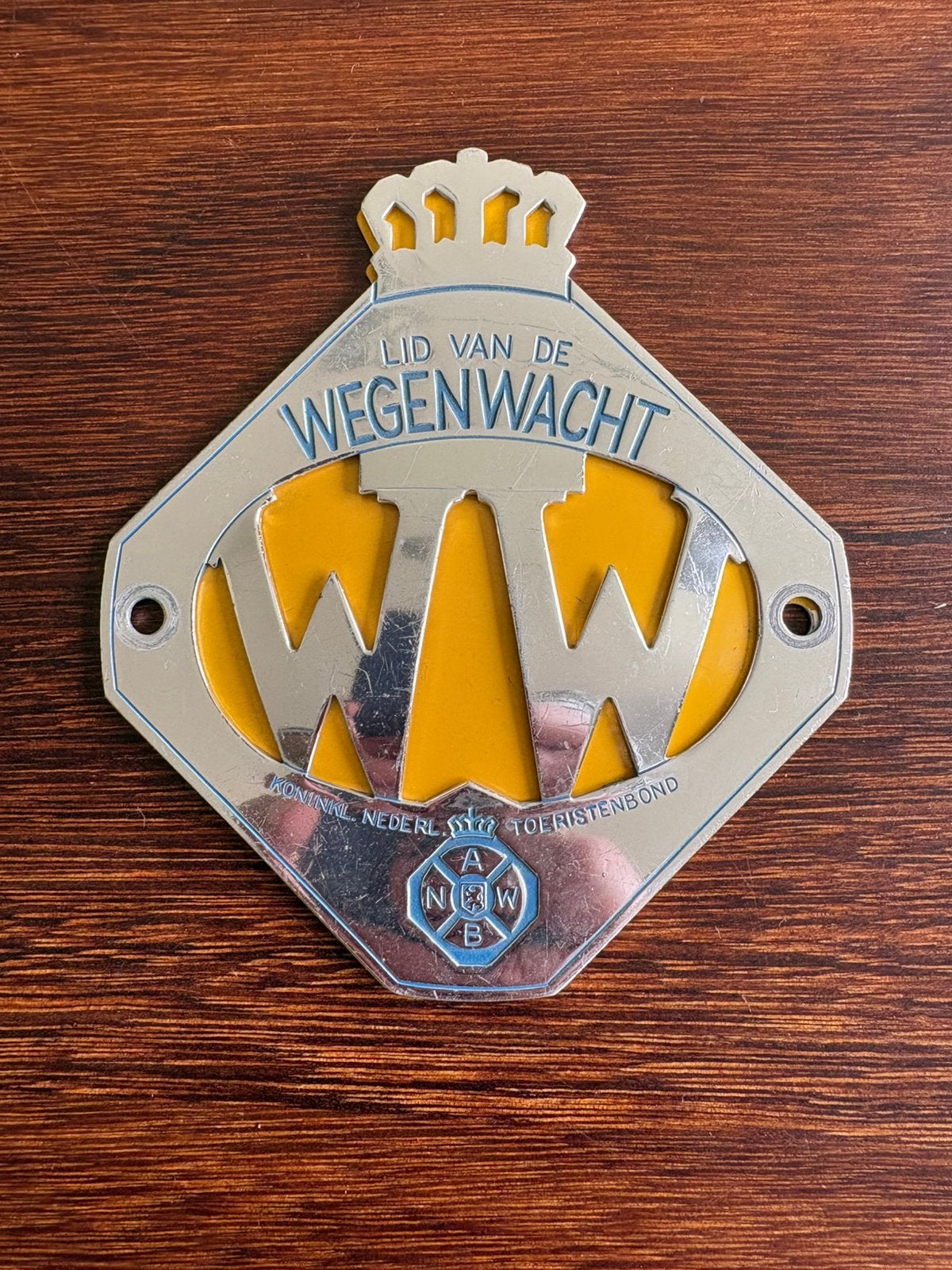 Wegenwacht ANWB Embleem, Ophalen of Verzenden, Gebruikt, Gebruiksvoorwerp