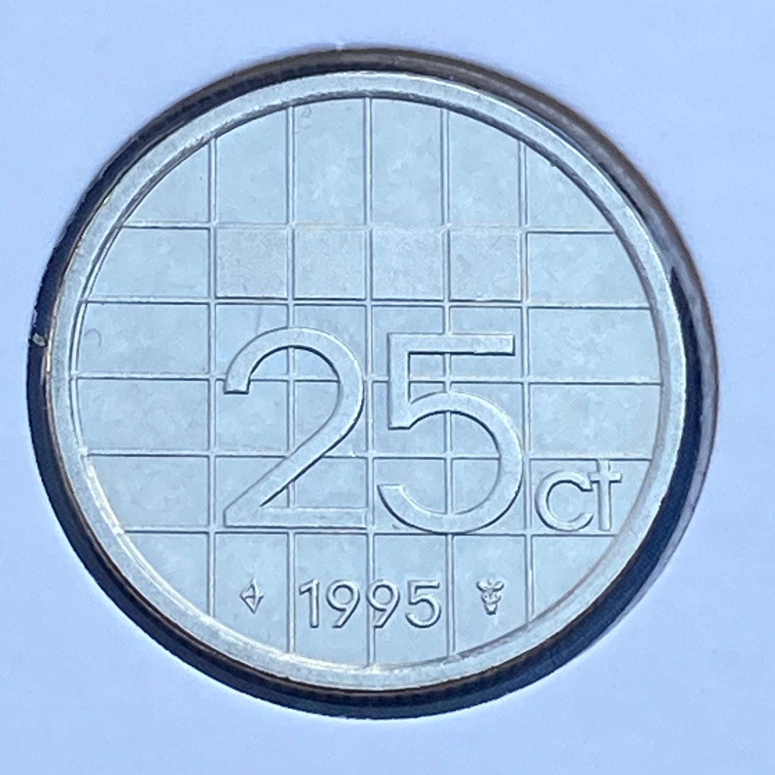 UNC / FDC Kwartje uit 1995 van Beatrix, Verzenden, Koningin Beatrix, 25 cent, Losse munt