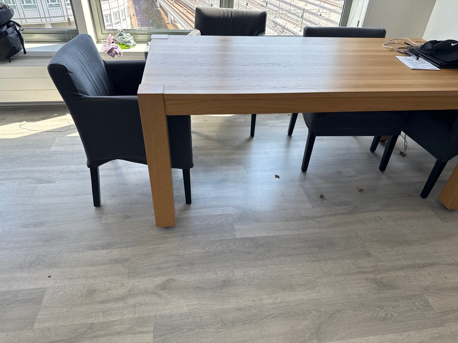 Stevige IKEA eettafel, Ophalen, Gebruikt, 50 tot 100 cm, Vijf personen of meer