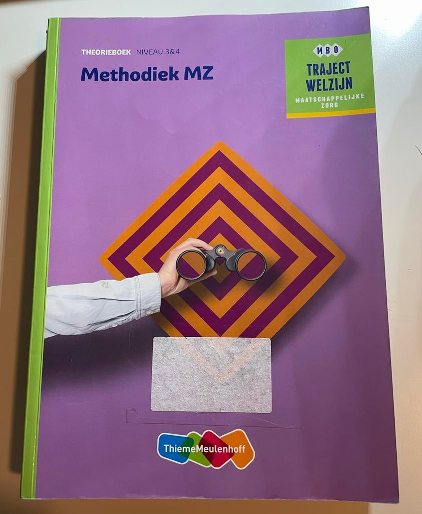 Methodiek MZ Theorieboek MBO Niveau 3&4 Traject Welzijn, Verzenden, Gamma, Zo goed als nieuw, MBO