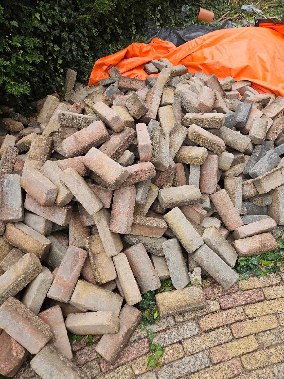 gratis klinkers, Ophalen, Gebruikt, Klinkers, 10 m² of meer