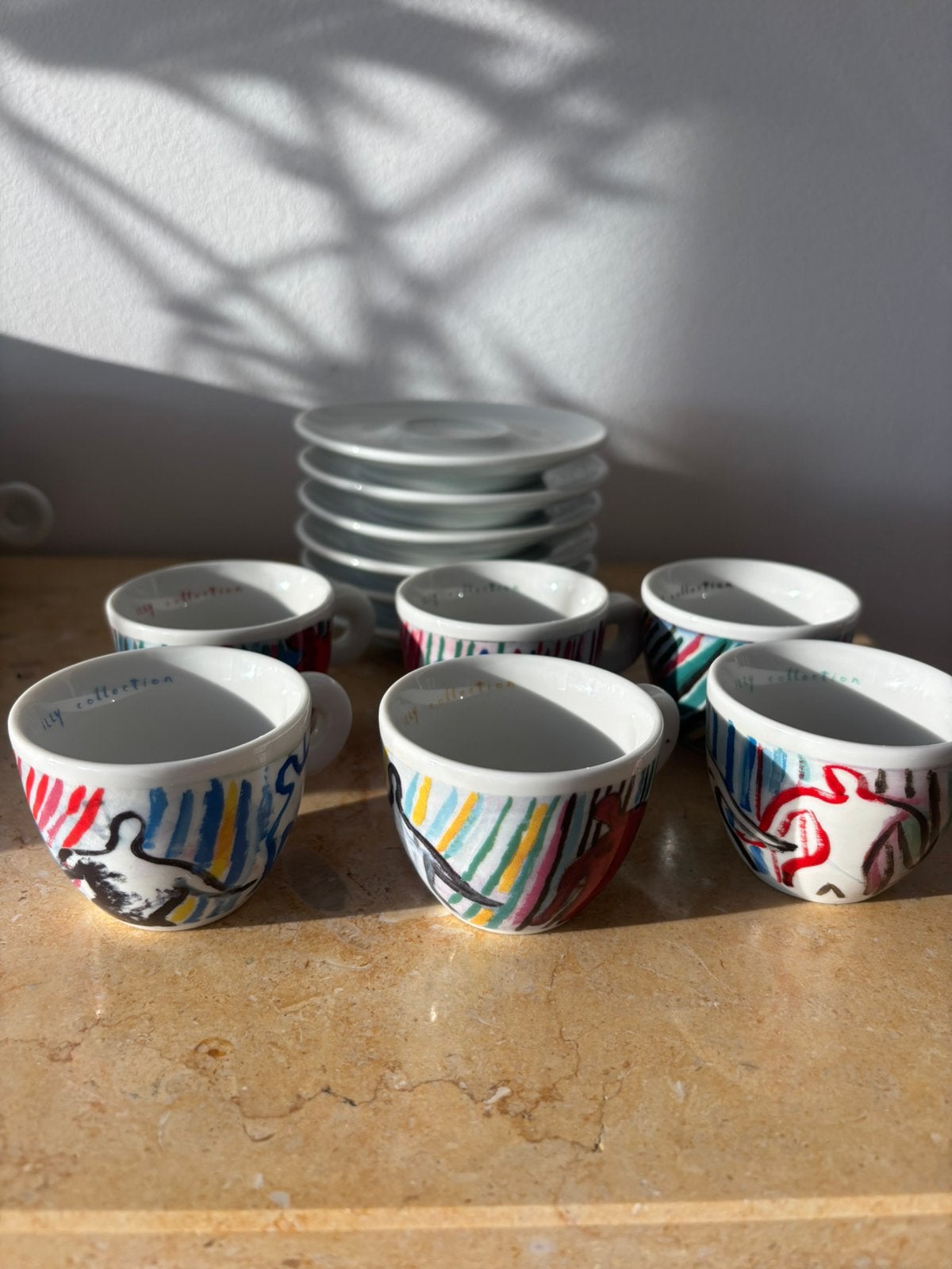 Illy espresso kopjes, Ophalen of Verzenden, Zo goed als nieuw, Overige stijlen, Kop(pen) en/of Schotel(s)