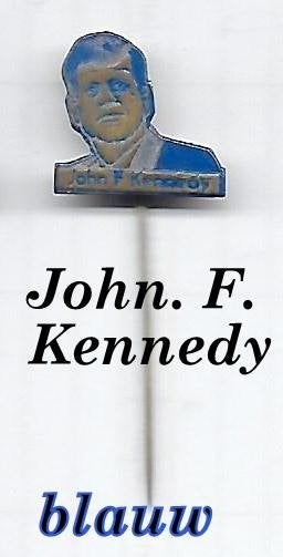 sp207 ( Blauw) speldje van President Kennedy, Ophalen of Verzenden, Zo goed als nieuw, Overige onderwerpen
