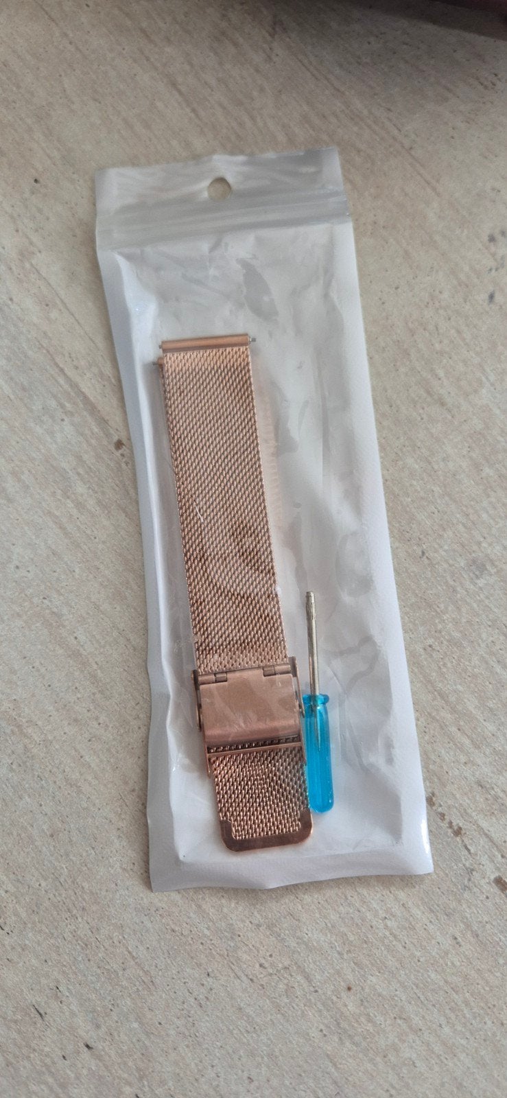 Strap( bandje) rose gold voor samsung galaxy horloge4, Ophalen of Verzenden, Nieuw, Roze, Android