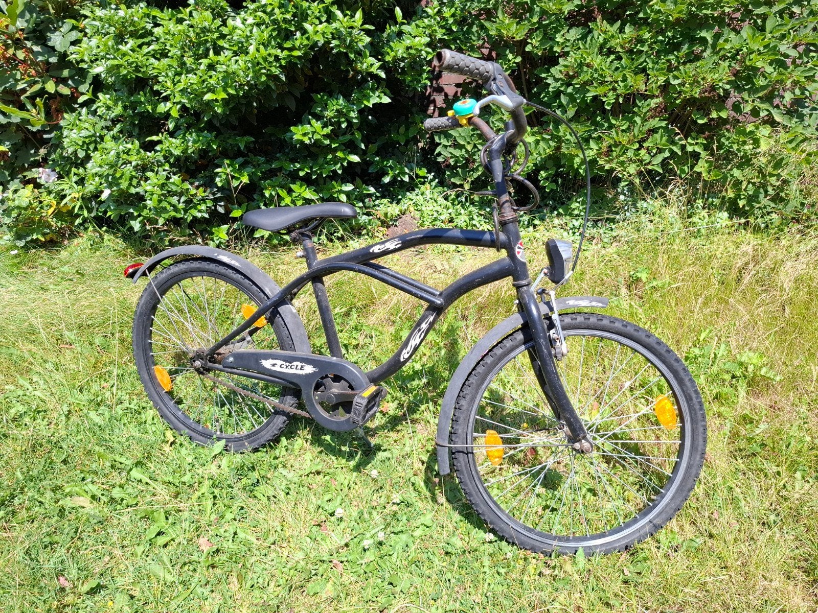 Zwarte fiets 22, Fietsen en Brommers, Fietsen | Heren | Herenfietsen, Gebruikt, Velgrem, 53 tot 57 cm, Ophalen