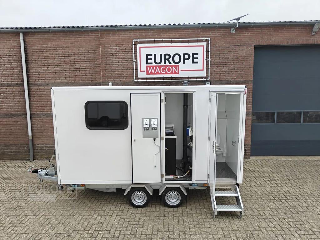 GLOBAL Schaftwagen met spoeltoilet UNIEK (bj 2025), Auto diversen, Aanhangers en Bagagewagens, Nieuw