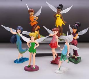 Disney Tinkerbell figuren set 7 stuks (10cm), Verzamelen, Disney, Ophalen of Verzenden, Overige figuren, Nieuw, Beeldje of Figuurtje