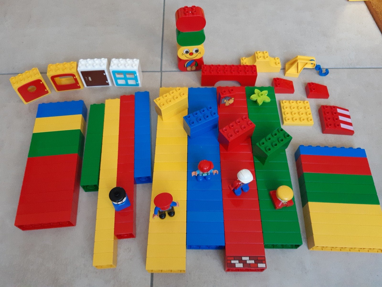 Grote set LEGO Duplo + groene grondplaat, Ophalen, Zo goed als nieuw, Duplo