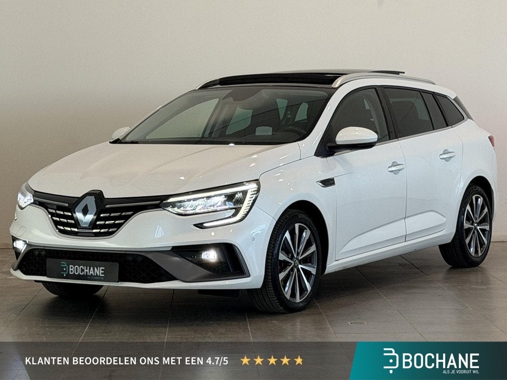 Renault Mégane Estate 1.3 TCe 160 EDC R.S. Line | Trekhaak, Auto's, Renault, Gebruikt, Wit, 19 km/l, Voorwielaandrijving