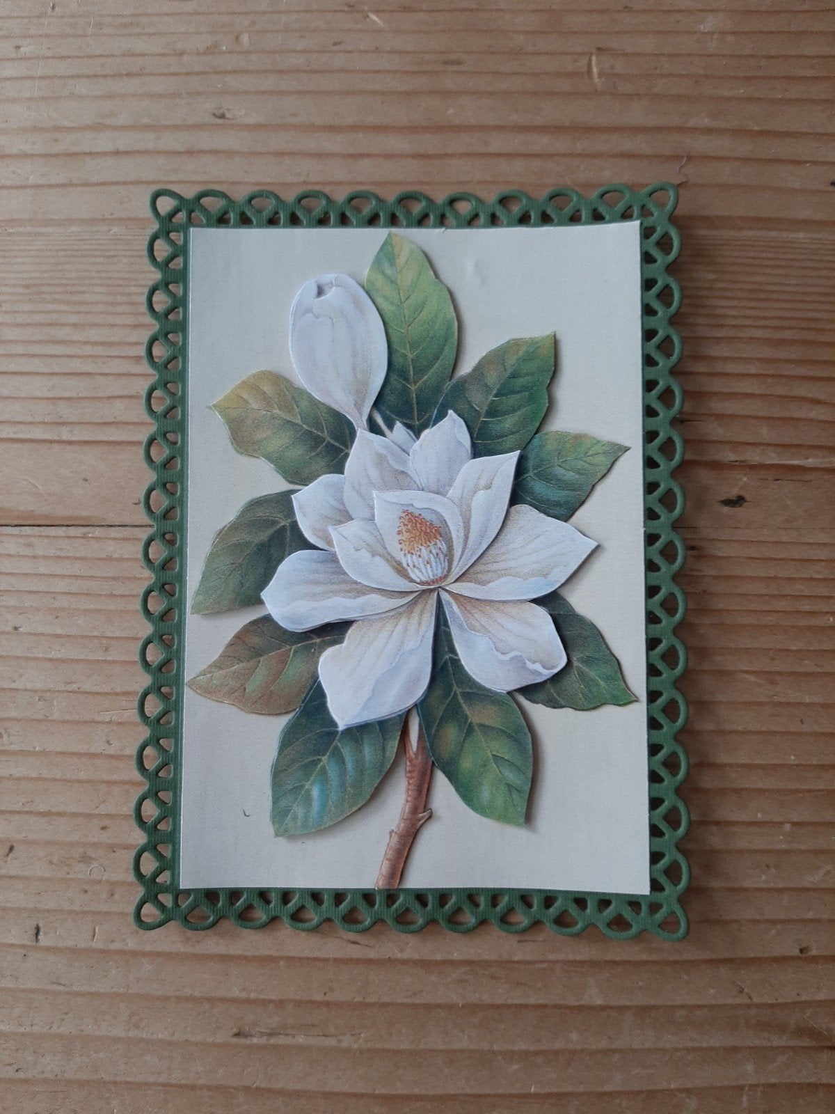 stans kaart opleg met 3d plaatje bloemen, Ophalen of Verzenden, Nieuw, Overige thema's