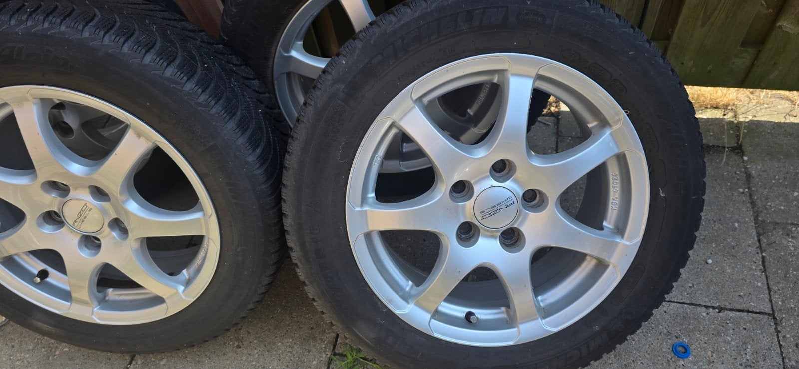 205/55R16 aluminium velgen, Ophalen, 16 inch, 205 mm, Winterbanden