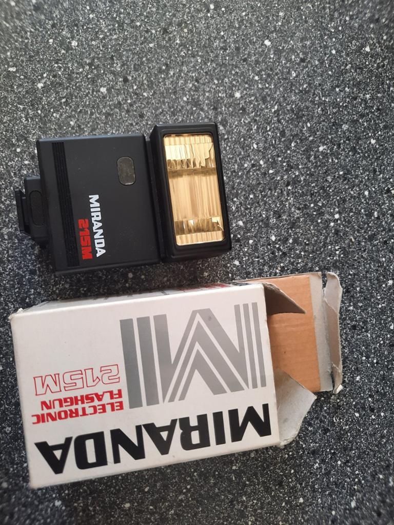 Miranda 215M Elektronische Flashgun - Vintage Flitser, Ophalen of Verzenden, Gebruikt, Overige merken
