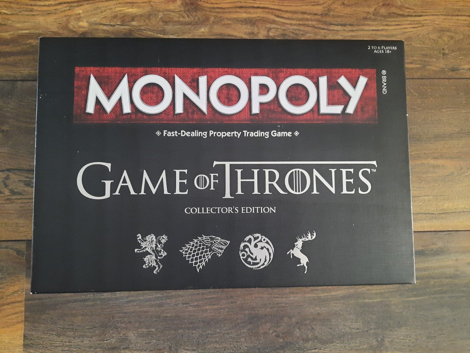 Monopoly GAME of THRONES collector's edition zgan, Ophalen of Verzenden, Zo goed als nieuw