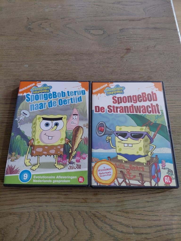 Spongebob Squarepants oertijd & strandwacht dvd's., Cd's en Dvd's, Europees, Tekenfilm, Alle leeftijden, Ophalen of Verzenden