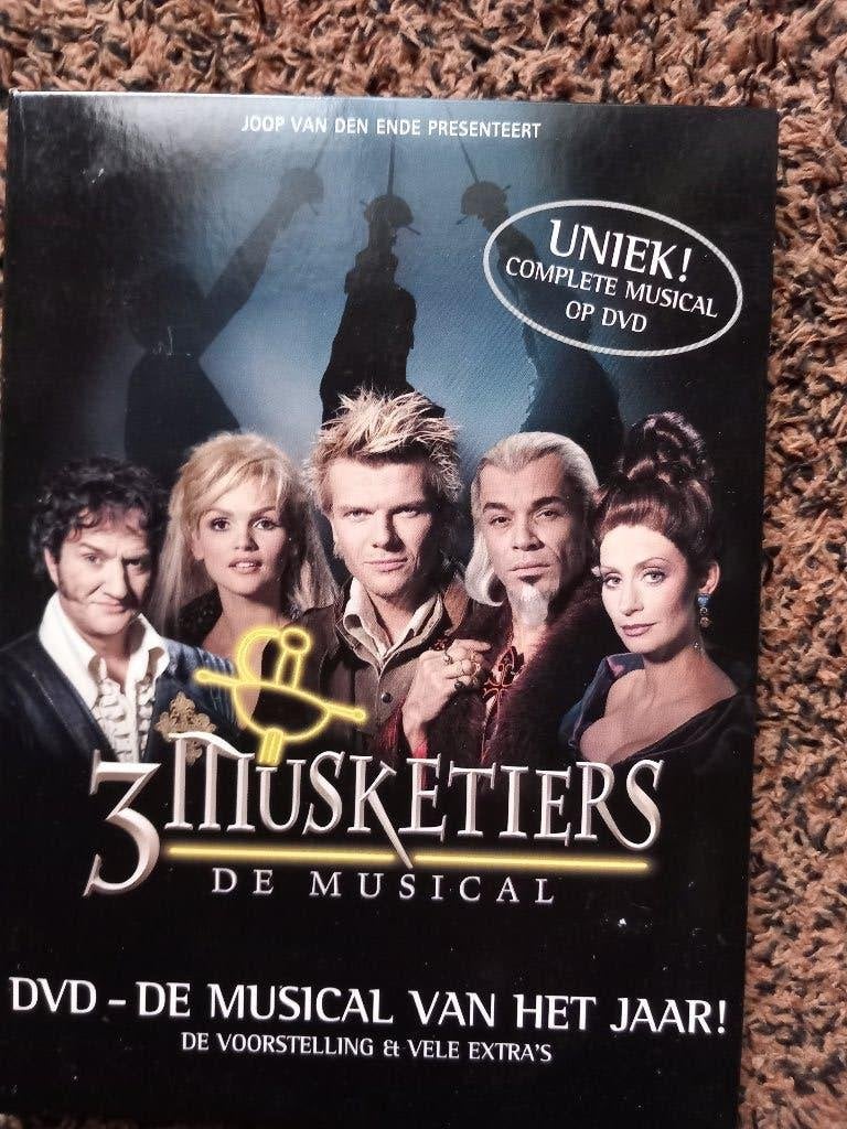 DVD 3 musketiers de musical voorstelling Tooske Bastiaan, Alle leeftijden, Zo goed als nieuw, Extra's, Ophalen of Verzenden
