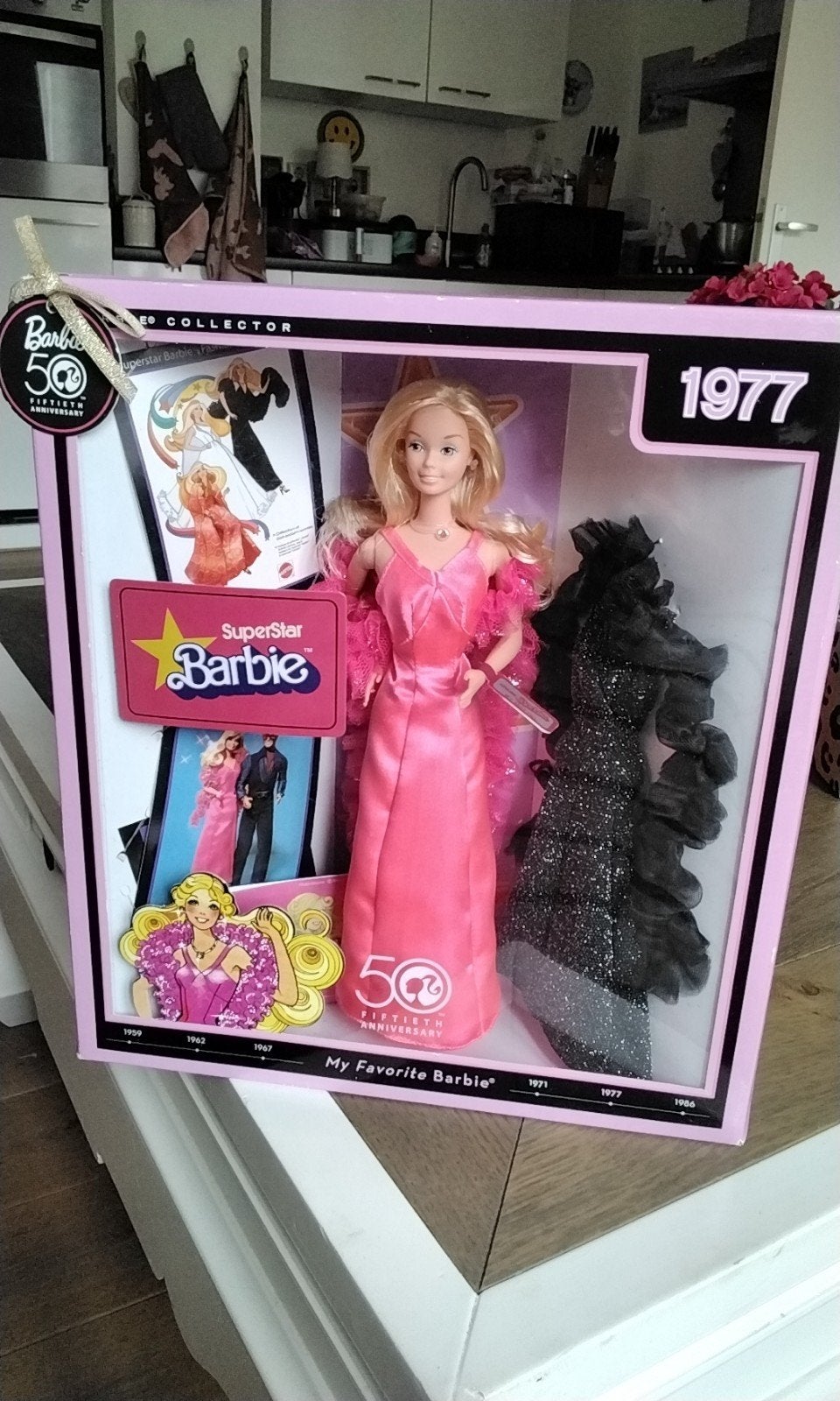 Barbie 50th Anniversary Superstar 1977 Collector Edition, Ophalen of Verzenden, Nieuw, Barbie