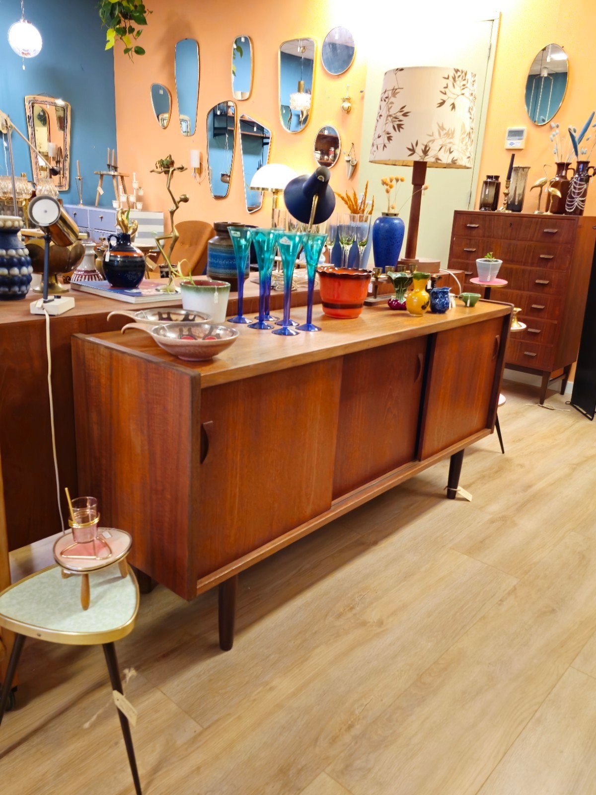Silkeborg Teak Dressoir Vintage Clausen & Søn, Denemarken, Ophalen