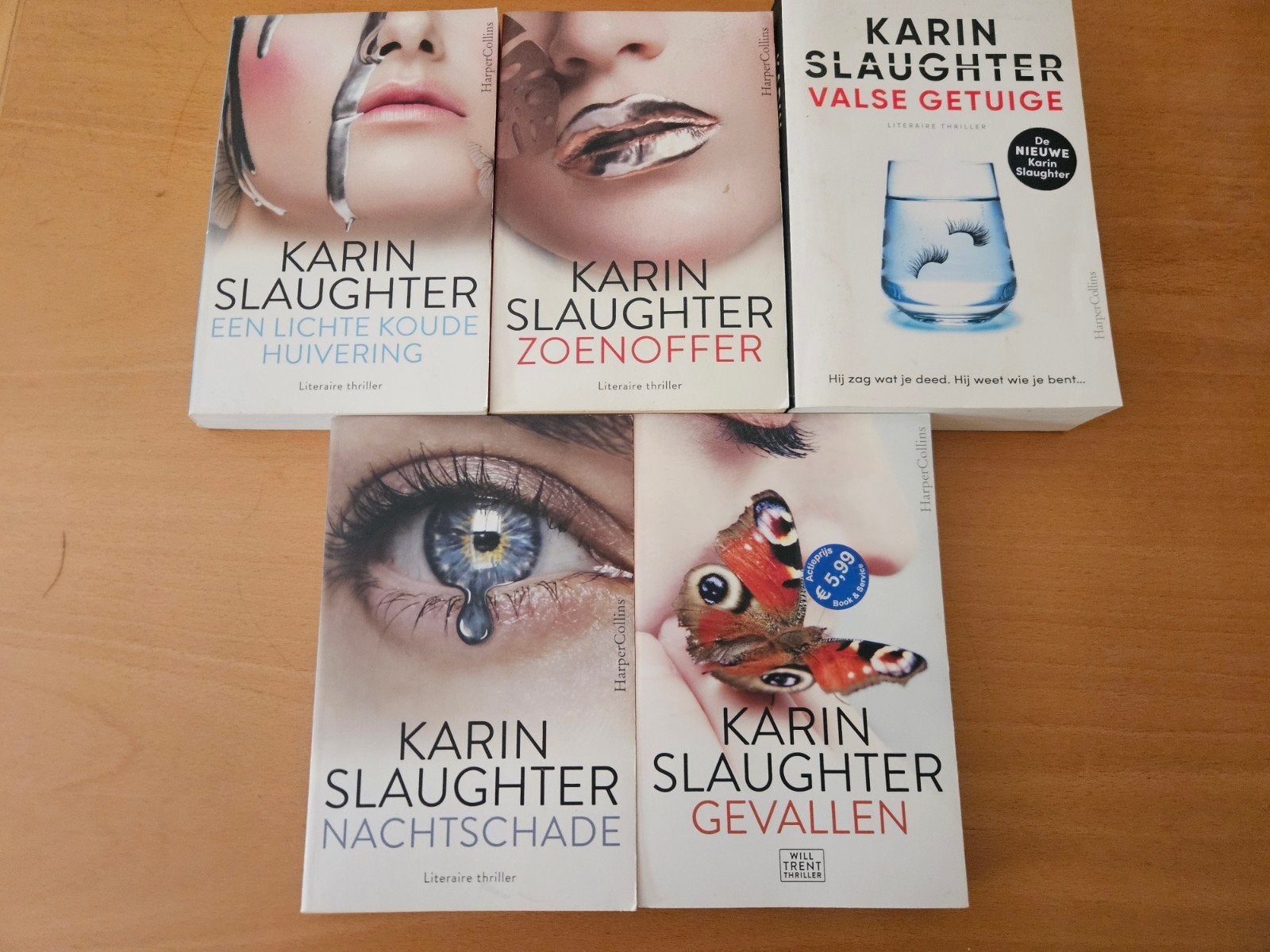 Karin Slaughter Boekenpakket - 5 Literaire Thrillers, Boeken, Thrillers, Ophalen of Verzenden, Gelezen, Karin Slaughter, Nederland