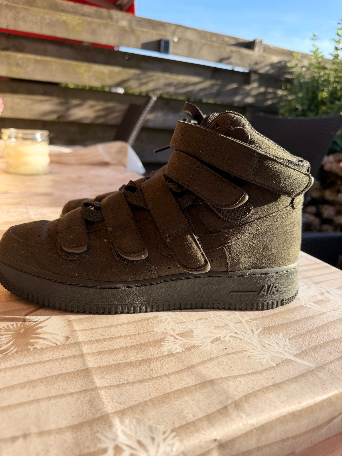 Nike Air Force 1 High Utility 2.0 - Olijfgroen billie eilish, Ophalen, Groen, Sneakers of Gympen, Zo goed als nieuw