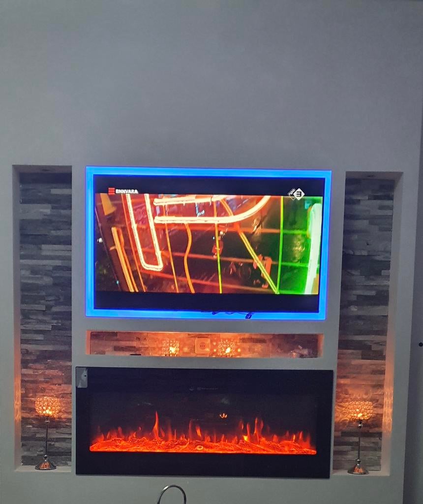 El fuego Elektrische inbouwhaard, Huis en Inrichting, Haarden, Ophalen of Verzenden, Zo goed als nieuw, Vrijstaande haard, Elektrische haard