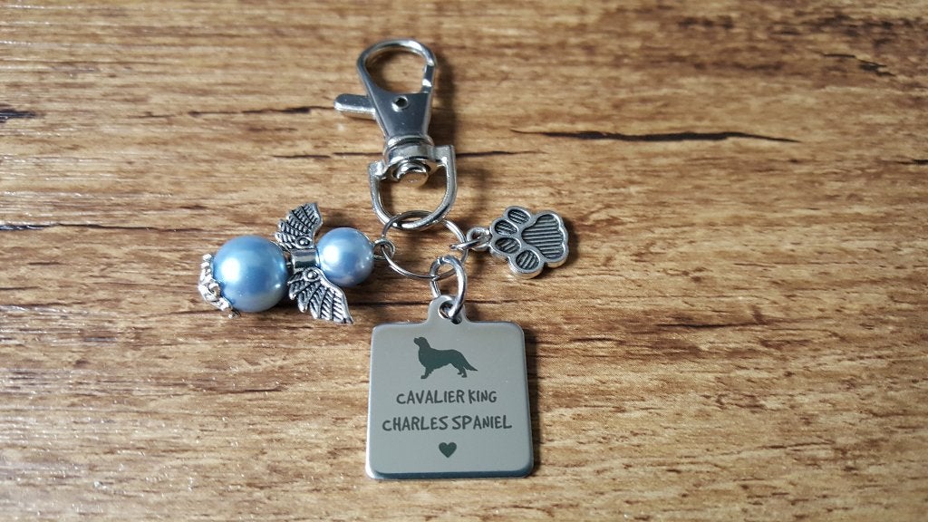Hanger Cavalier king charles spaniël RVS beschermengel, Dieren en Toebehoren, Verzenden, Nieuw, Overige typen