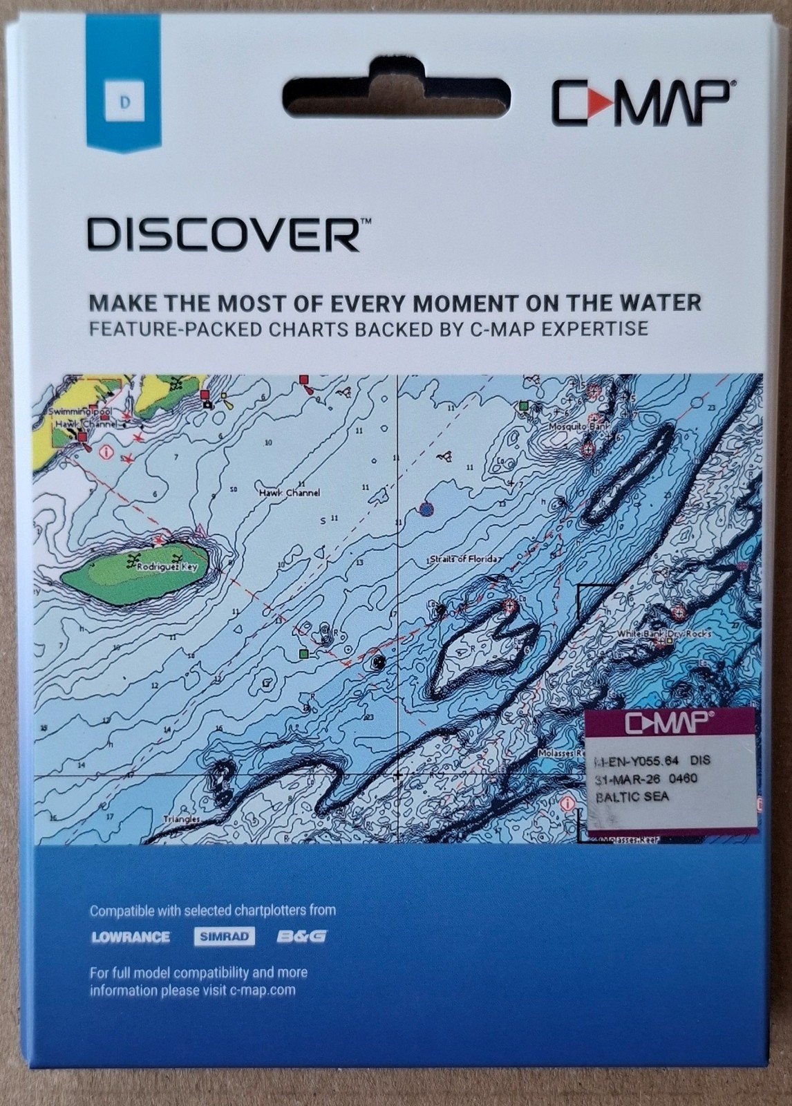 C-MAP Discover M-EN-Y055.64 DIS Zeekaart Baltische Zee 2026, Watersport en Boten, Ophalen of Verzenden, Nieuw, Kaartplotter of Fish Finder