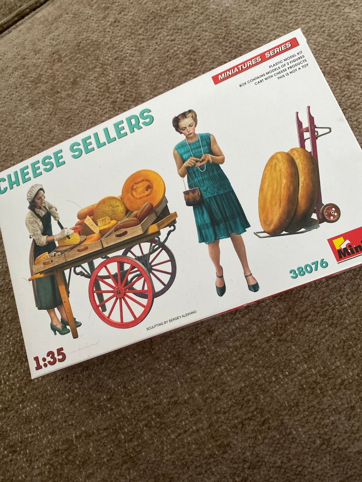 Miniatures Series: Cheese Sellers Modelbouw Kit 1:35, Ophalen of Verzenden, Nieuw, 1:35 tot 1:50, Figuur of Figuren