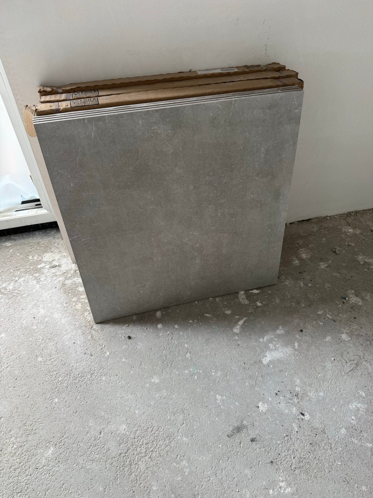 Nieuwe grijze vloertegels - Keramiek 60x60 cm, Ophalen, 40 tot 60 cm, 40 tot 60 cm, Keramiek