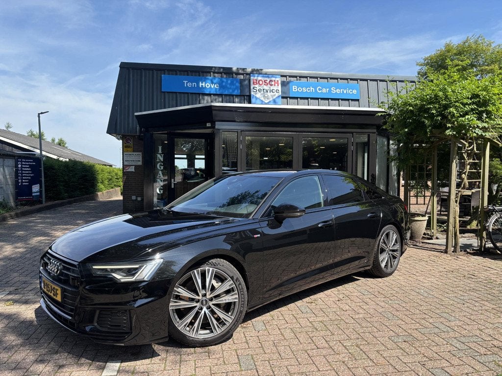Audi A6 Limousine 50 TFSIe Quattro S-tronic s-line Black Aud, Auto's, Gebruikt, 4 cilinders, Zwart, 14 km/l