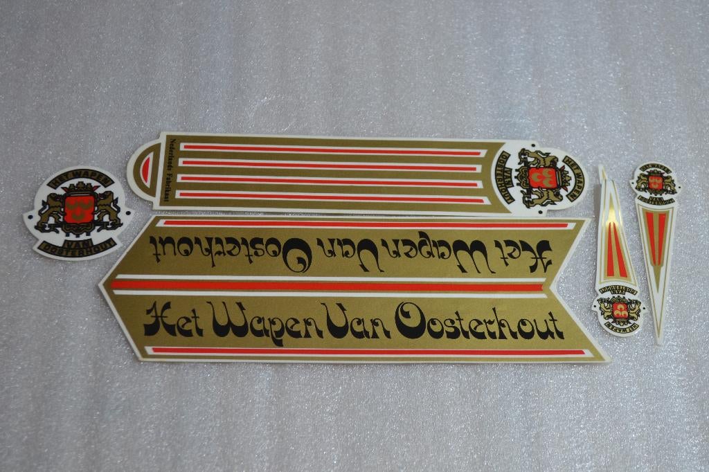 HET WAPEN VAN OOSTERHOUT - fiets decals, Ophalen of Verzenden, Nieuw