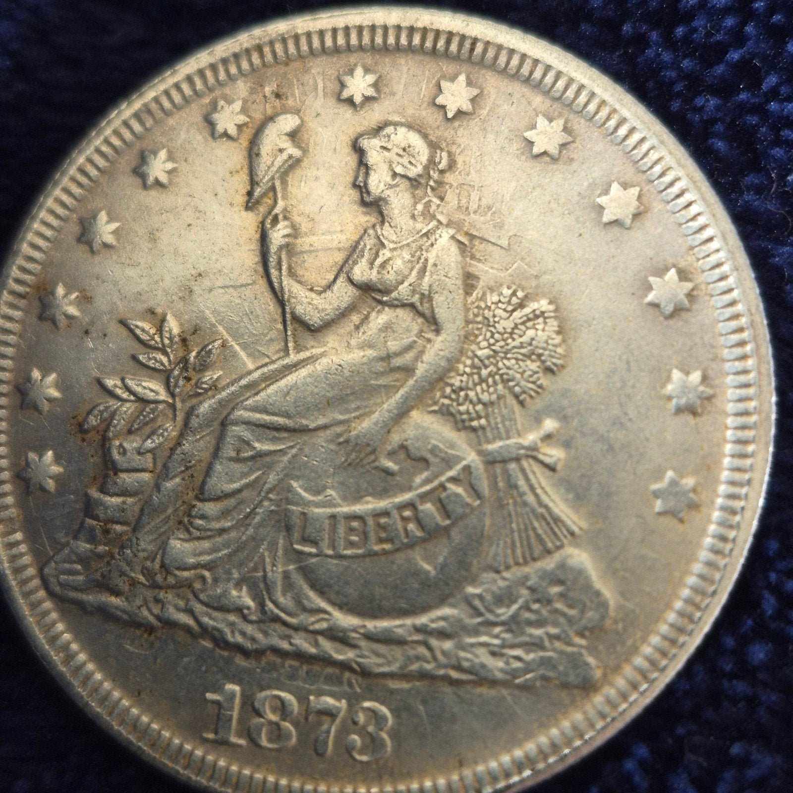 Amerikaanse Trade Dollar 1873 Munt, Ophalen of Verzenden, Noord-Amerika, Zilver