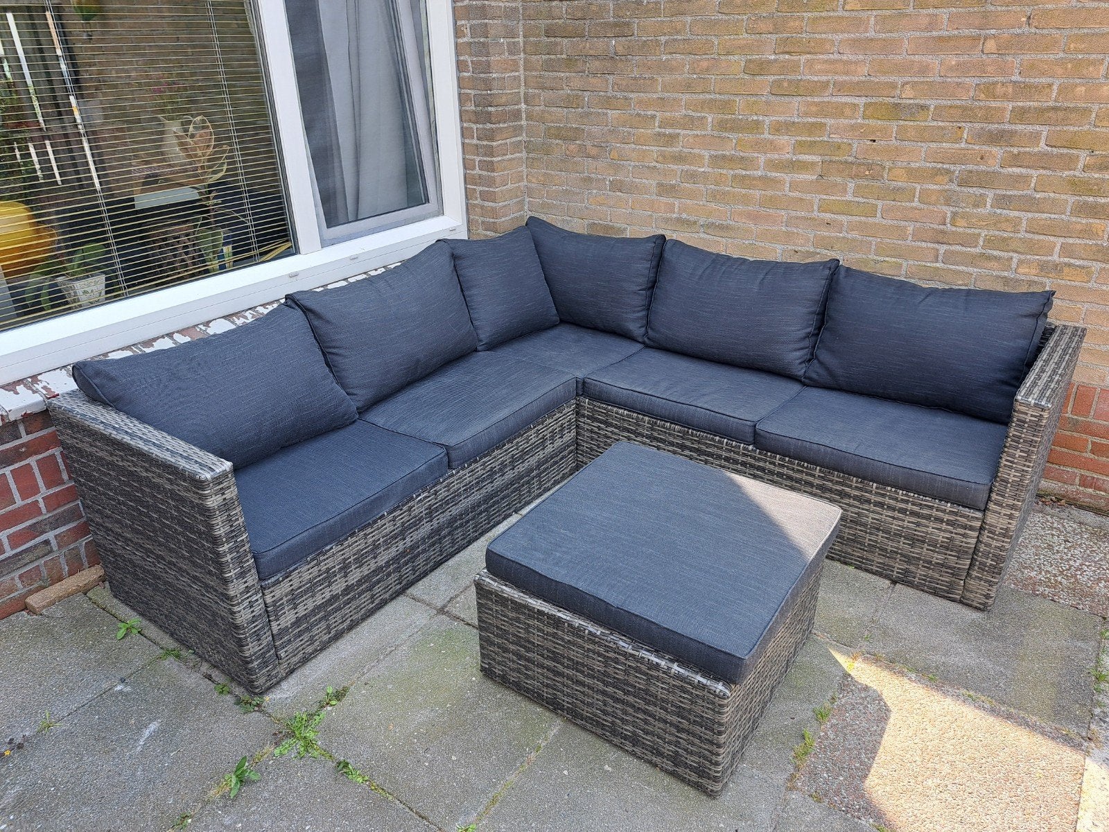 Loungeset incl. beschermhoes, Ophalen, 5 zitplaatsen, Gebruikt, Bank