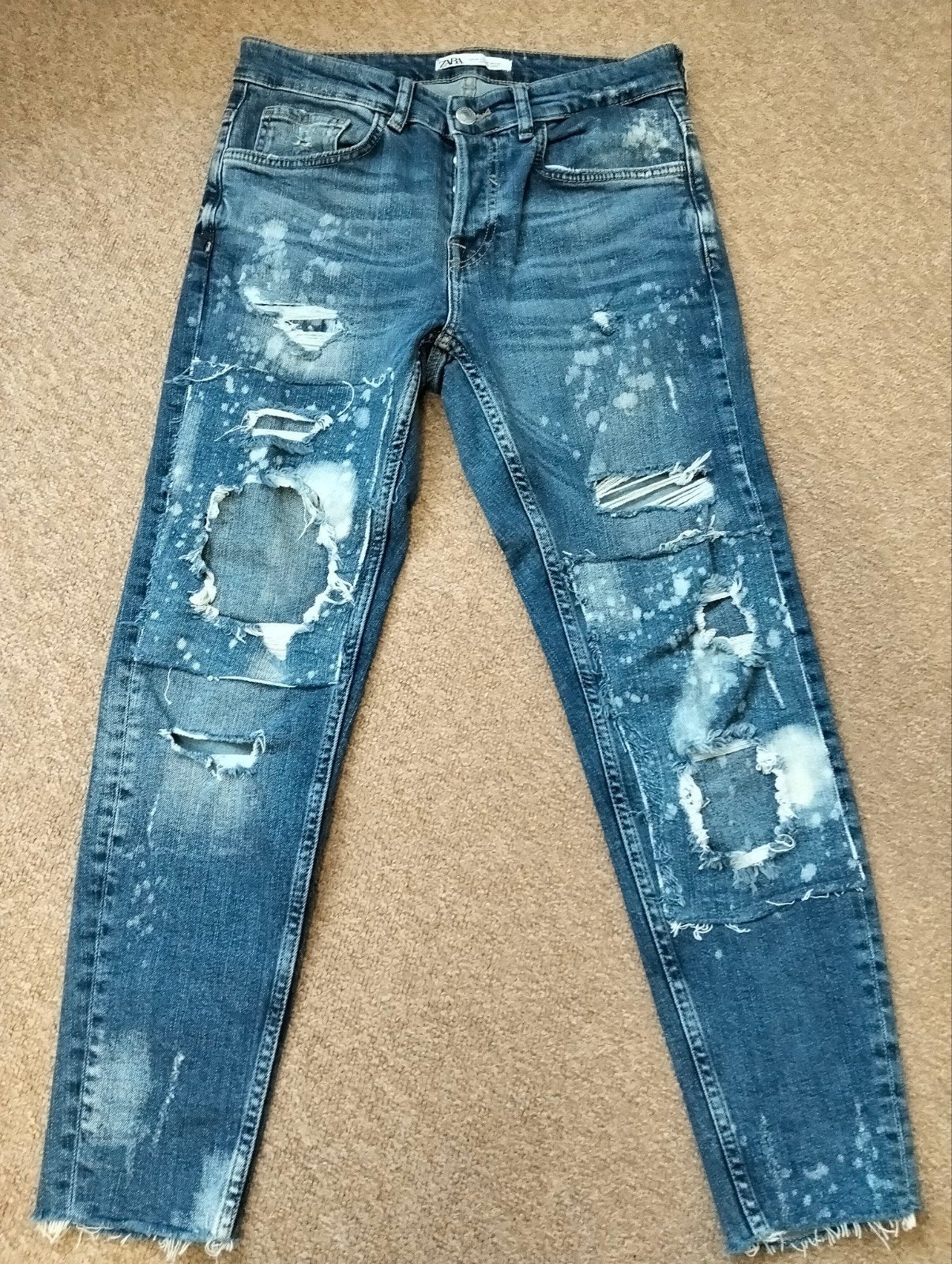 Zara Man spijkerbroek maat S - blauw, Kleding | Heren, Blauw, W32 (confectie 46) of kleiner, Ophalen of Verzenden, Zara Man