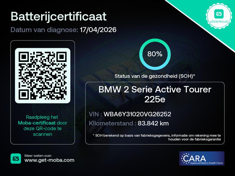 BMW 2 Serie Active Tourer 225xe iPerformance High Executive, Automaat, 8 kWh, Gebruikt, Leder