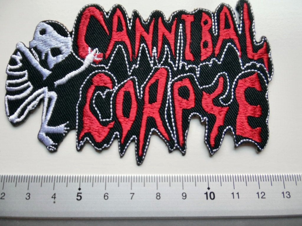 Cannibal Corpse leuke  shaped embleem patch c205 metal, Verzenden, Nieuw, Kleding