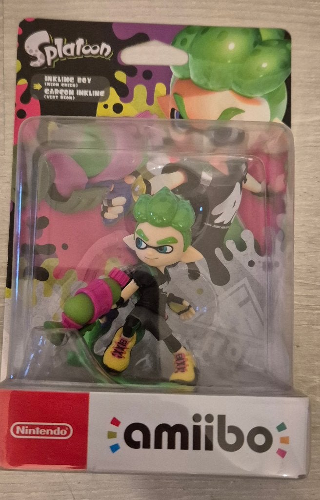 Splatoon Amiibo Inkling boy (Neon green), Ophalen of Verzenden, Nieuw